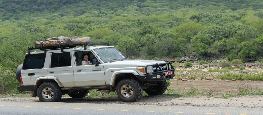 Scenic drive through northern Uganda countryside leaving Murchison Falls